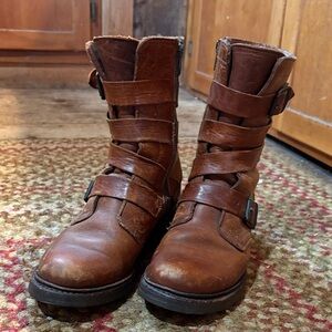 Frye zip up boots - size 7